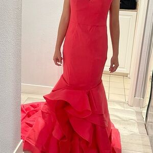 Elegant Red Evening Gown